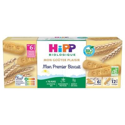 Hipp - Mon Goûter Plaisir Mon Premier Biscuit Bio Bébé Dès 6 mois, 180g