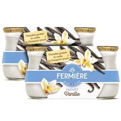 La Fermière Yaourt Vanille, Lot de 2 - 2x140g