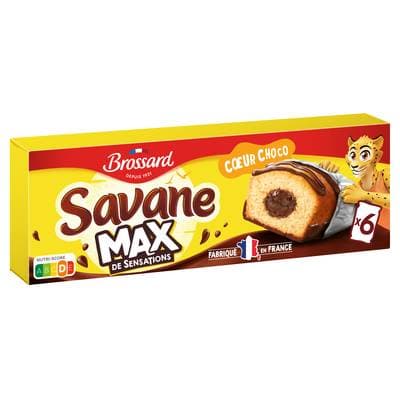 Savane Pocket max coeur choco x6, 180g
