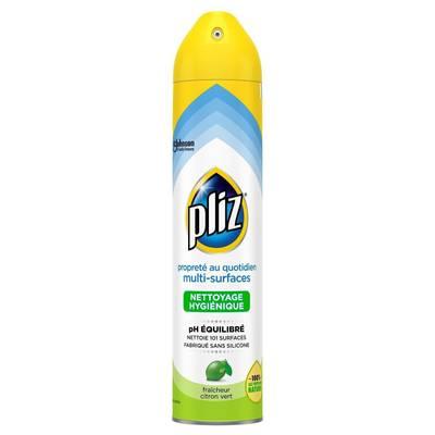 Pliz - Aerosol nettoyant multi-surfaces citron vert