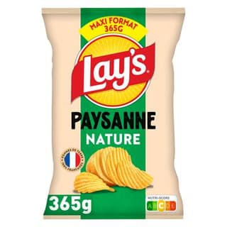 Lay's Chips recette paysanne nature, 365g