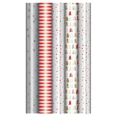 Clairefontaine Un rouleau de papier cadeau Premium Santa, Dimensions  0,7 x 2 m