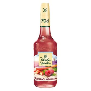 Moulin de Valdonne Sirop framboise rhubarbe, 70cl