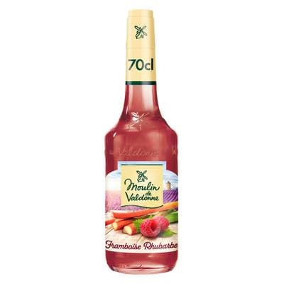 Moulin de Valdonne Sirop framboise rhubarbe, 70cl