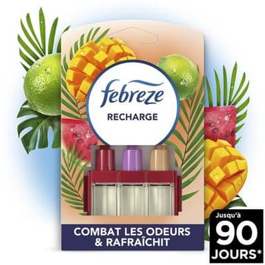 Febreze Désodorisant Recharge Fruits exotiques, 1 recharge 20ml