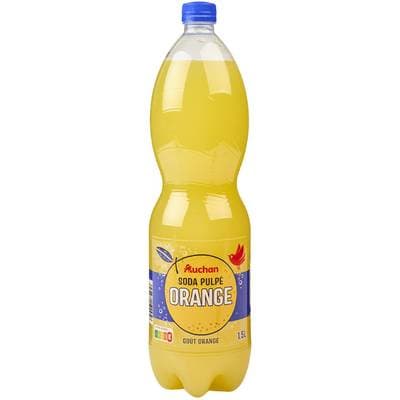 Auchan Soda pulpée à l'orange, 1,5L