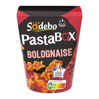 Sodebo Pasta Box Fusilli à la Bolognaise, 330g