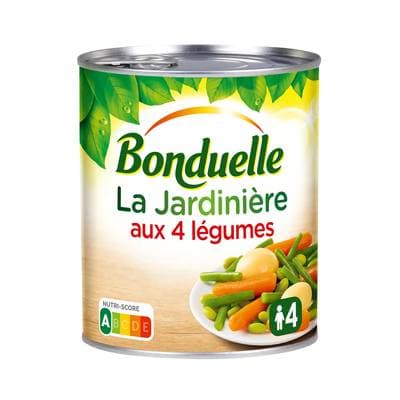 Bonduelle Jardinière aux 4 Légumes en conserve, 530g