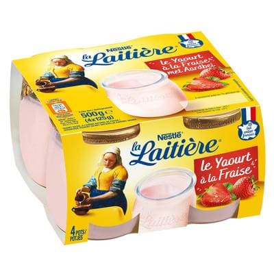 La laitière Yaourts Fraise, 4x125g