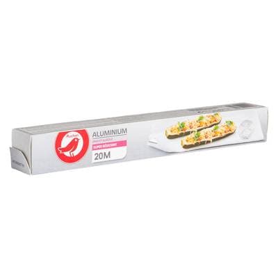 Auchan Papier aluminium super résistant 20m, 1 rouleau