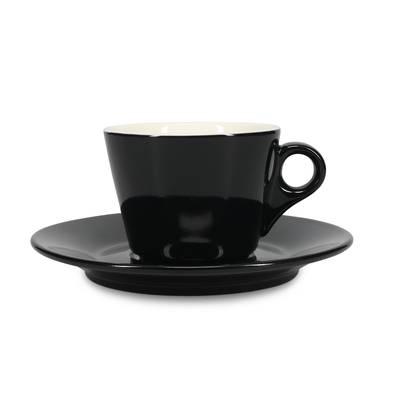 Collection Barista - Soucoupe 15,5cm pour tasse 16cl et tasse 20,5cl noir Barista
