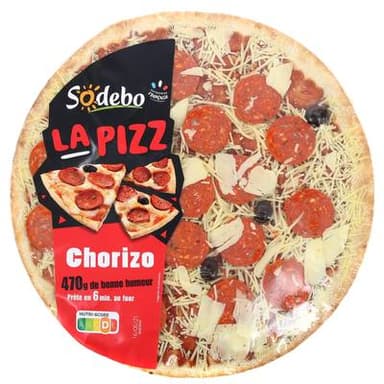 Sodebo Pizza Chorizo, 470g