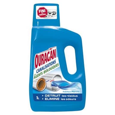 Ouragan Nettoyant canalisations aux agents biologiques fraîcheur marine, 1L