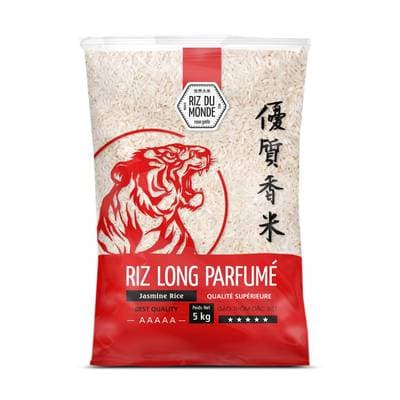Riz Du Monde Riz Long Parfumé Tigre, 5kg