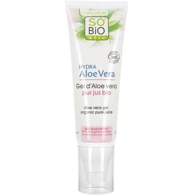 SO'BIO ETIC Gel d'aloe vera, pur jus bio, peaux sensibles et réactives, Hydra Aloe Vera, 125ml