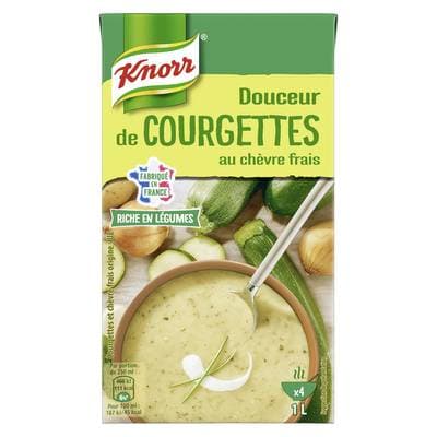 Knorr & La Potagère Soupe Douceur de courgettes au chèvre frais, 1L
