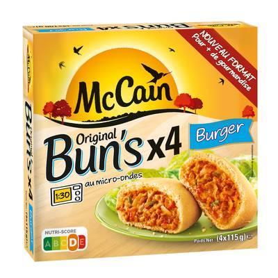 McCain - Bun's Burger boeuf haché, fromage et ketchup 