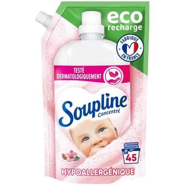 Soupline Recharge Adoucissant Hypoallergénique, 1L
