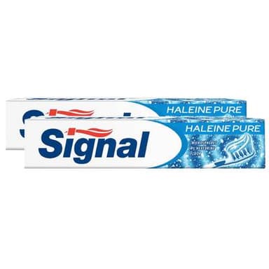 Signal Dentifrice en tube haleine pure, Lot de 2x75ml