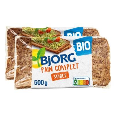 Bjorg Pain complet de seigle bio, Lot de 2x500g