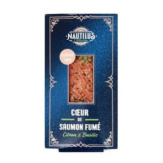 Nautilus Collection Coeur de Saumon Fumé Citron & Basilic, 150g