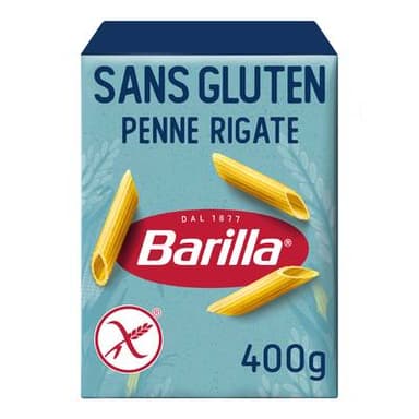 Barilla Sans Gluten Pâtes Penne Rigate Sans Gluten, 400g