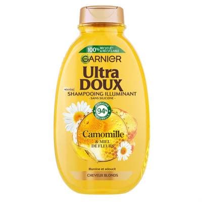 Garnier - Ultra Doux Shampoing Illuminant Camomille et Miel de Fleurs, 300ml