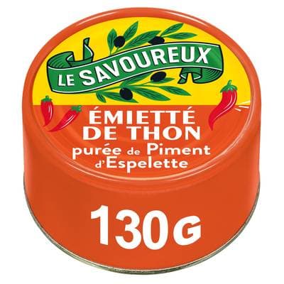 Le Savoureux Emietté de thon à la purée de piment d'Espelette, 130g