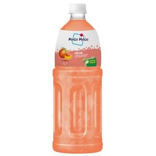 Mogu Mogu Boisson aromatisée pêche et nata de coco, 1L