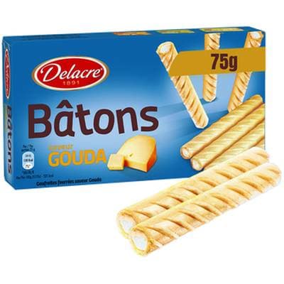 Delacre Biscuit Gaufrette saveur gouda, 75g