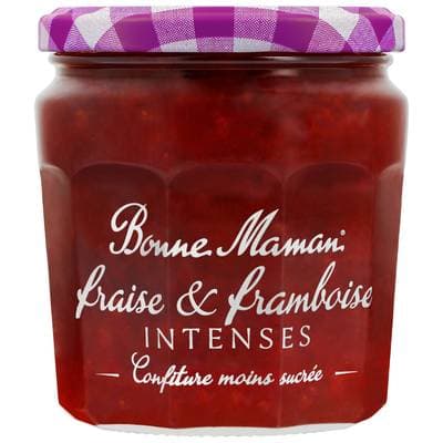 Bonne Maman Confiture fraise et framboise intenses, 335g