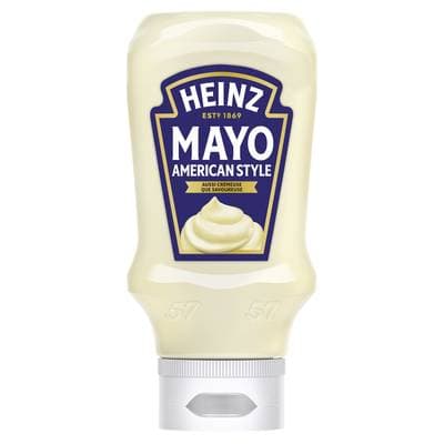 Heinz Mayonnaise American Style en Flacon Souple Squeeze Top Down, 215g