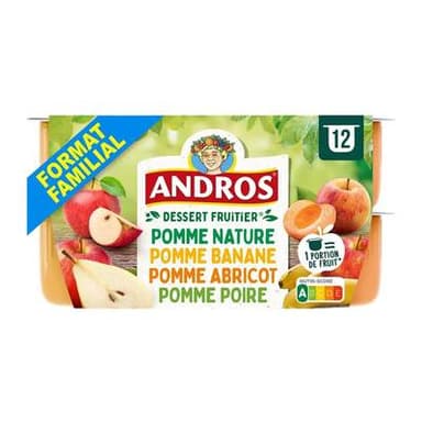 Andros Spécialité aux fruits panaché, 12x100g