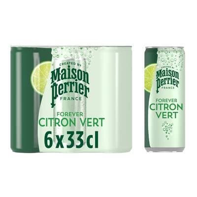 Maison Perrier Forever Boisson Gazeuse Aromatisée Citron Vert, 6x33cl