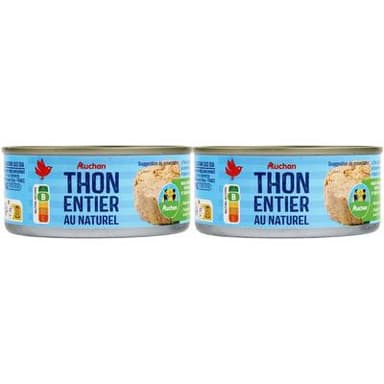Auchan Thon Listao Naturel, 2x112g
