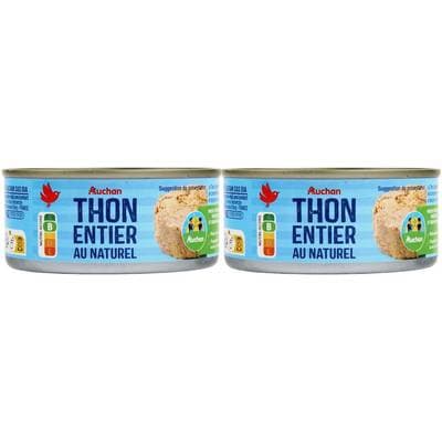 Auchan Thon Listao Naturel, 2x112g