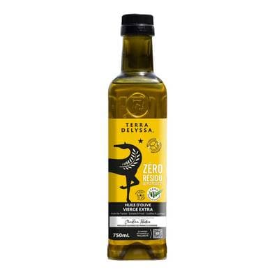 Terra Delyssa Huile d'olive vierge extra Zéro Résidus de pesticides, 75cl