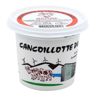 Les Fruitières Du Vallon De Sancey Cancoillotte Nature 12%MG du Vallon de Sancey - Lait de vache pasteurisé, 240g