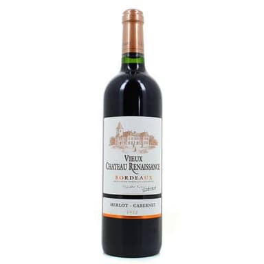 Bordeaux rouge AOC Vieux Château Renaissance, 75cl