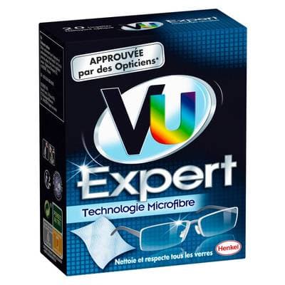 Vu Lingettes Expert pour lunettes, 20 pièces
