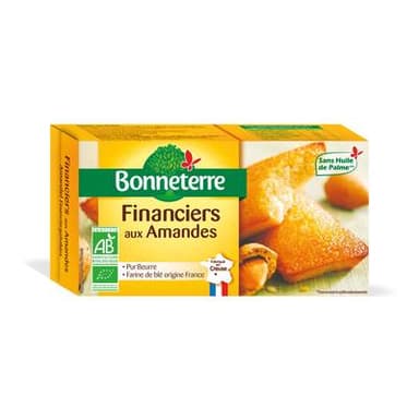 Bonneterre Financier aux amandes bio, 150g