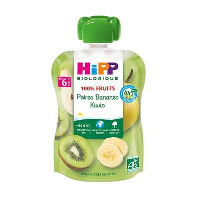 4062300250758 - Hipp - 100% Fruits - Poires Bananes Kiwis Bio Gourde Bébé Dès 6 mois