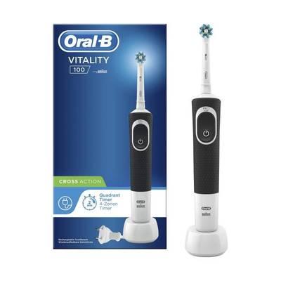 4210201200758 - Oral B - Brosse à dents Vitality 100 Black Cross Action