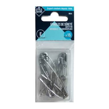 Style couture Epingles de sûreté, 15 pièces
