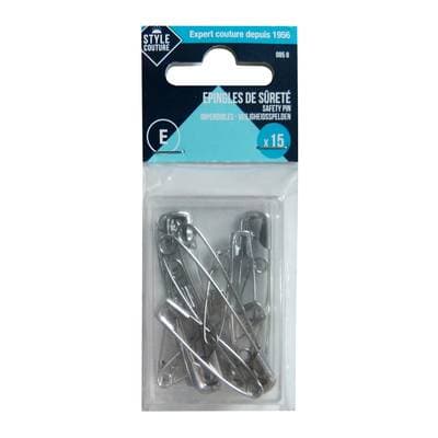 Style couture Epingles de sûreté, 15 pièces