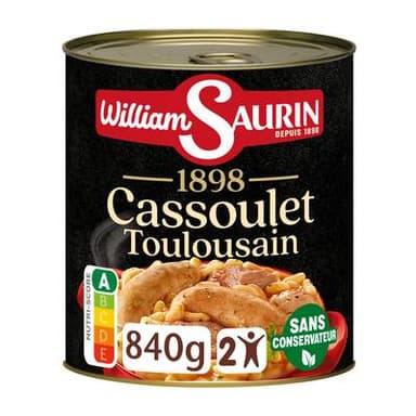 William Saurin Cassoulet Toulousain, 840g