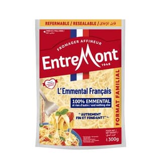 Entremont Emmental râpé extra fin, 300g