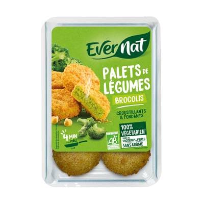 Evernat Palet de Légume Brocoli Bio, 4x45g