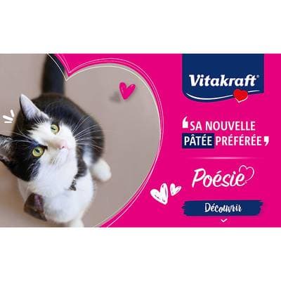 4008239352958 - Vitakraft Poésie - Sachets en Sauce Délices Poissons Colin, Cabillaud MSC pour chat