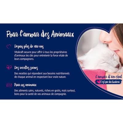 4008239352958 - Vitakraft Poésie - Sachets en Sauce Délices Poissons Colin, Cabillaud MSC pour chat